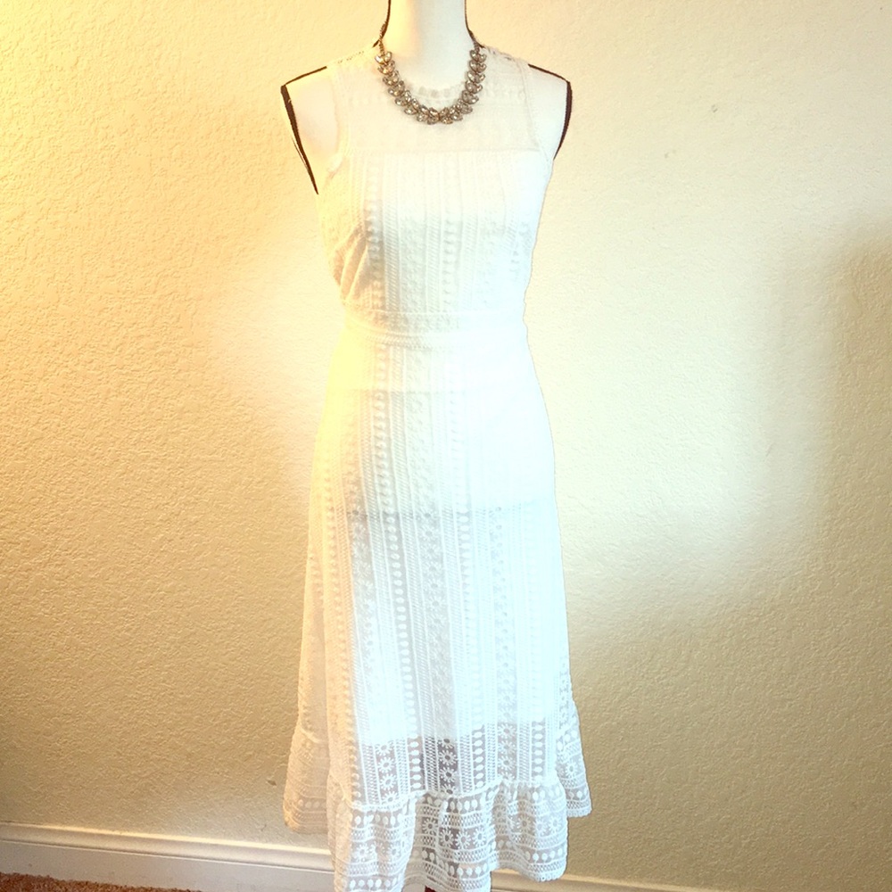 White lace dress